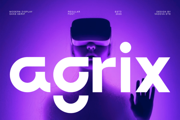 Agrix: A Modern Sans Serif Typeface for Bold Digital Branding