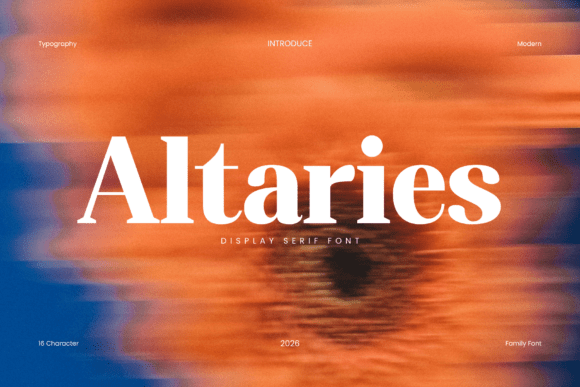Altaries: The Elegant Serif Font for Modern Editorial Design