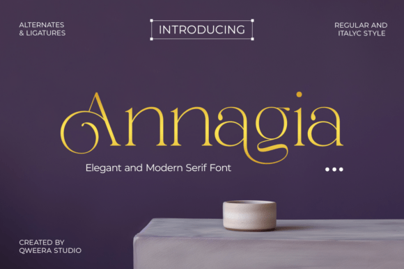Annagia: The Elegant Serif Font for Premium Digital Branding