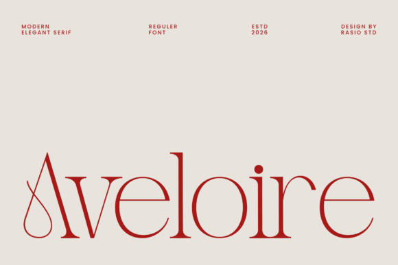 Aveloire: The Modern Serif Typeface for Digital Excellence
