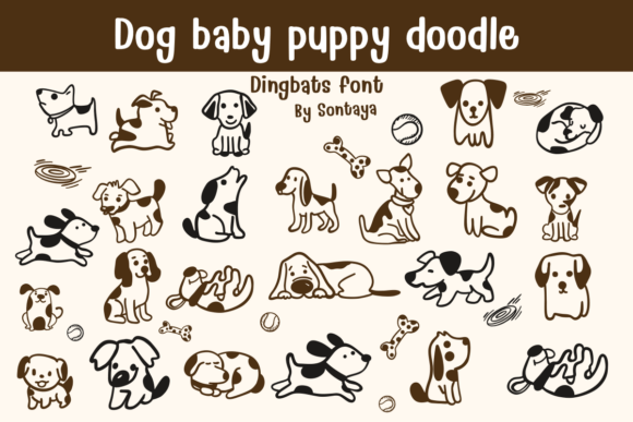 Baby Dog Puppy Doodle: The Perfect Creative Font for Handmade Crafts