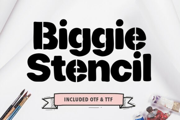 Biggie Stencil: A Bold Typeface for Modern Brand Identity