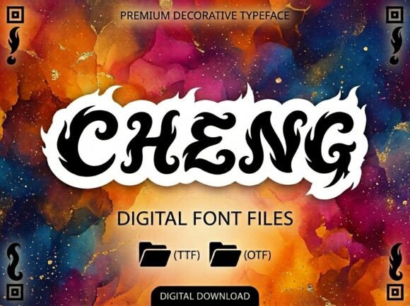 Cheng: A Bold Decorative Typeface for Modern Web Design