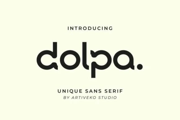 Dolpa: A Sleek Sans Serif Typeface for Modern Web Design