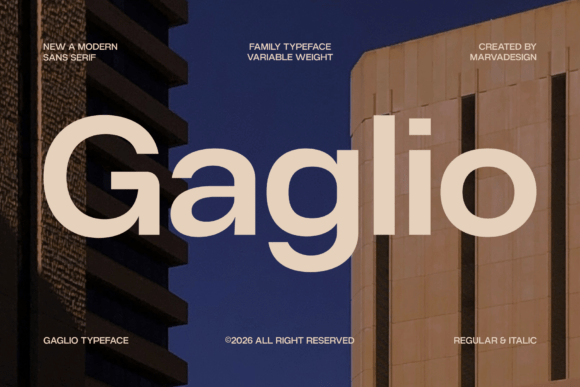 Gaglio Typeface: A Modern Sans Serif for Digital Branding