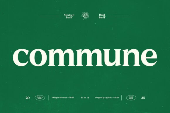 Gc Commune: A Modern Serif Typeface for Editorial Design