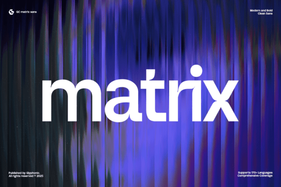 Gc Matrix: The Bold Sans Serif Font for Modern Brand Identity