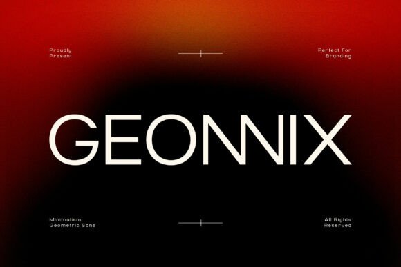 Geonnix: A Modern Sans Serif Typeface for Clean Brand Identity
