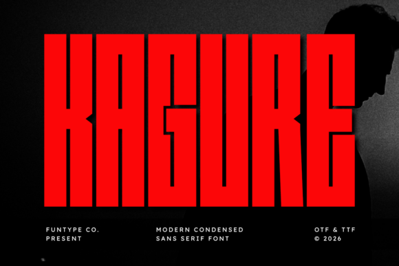 Kagure: The Bold Sans Serif Typeface for High-Impact Branding