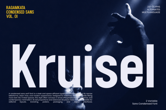 Kruisel: A Modern Condensed Sans Serif Font for Bold Branding