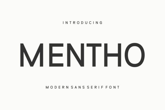 Mentho: A Modern Sans Serif Typeface for Premium Branding