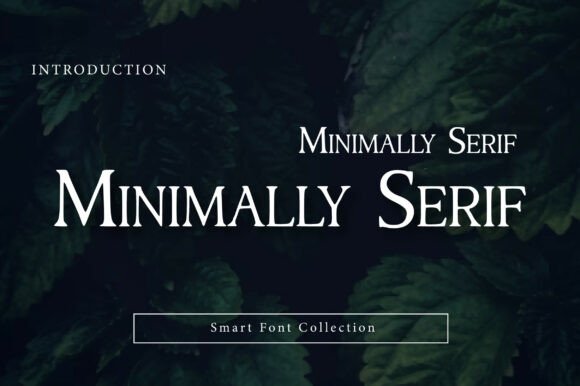 Minimally Serif: The Modern Typeface for Editorial Excellence