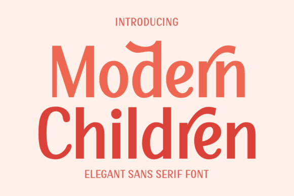 Modern Children: The Premium Sans Serif Font for Polished Brand Identity
