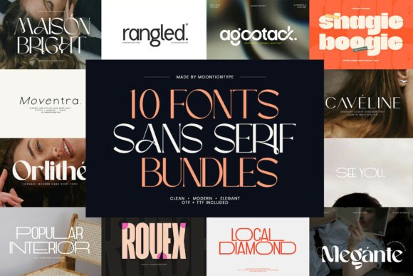 Modern Sans Serif Bundles: A Clean Typeface for Digital Brands