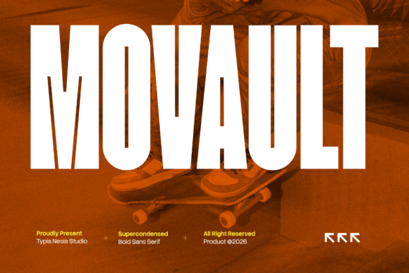 Movault: The Bold Super Condensed Sans for Modern Brand Identity