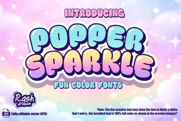 Popper Sparkle: The Playful Typeface for Vibrant Campaigns
