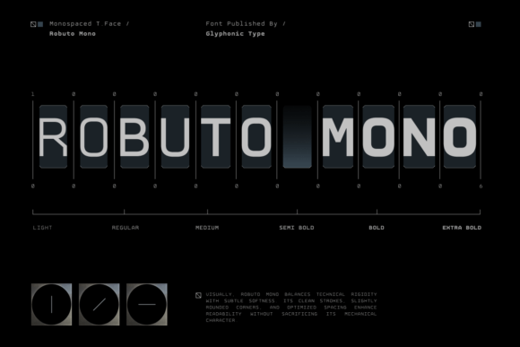 Robuto Mono: The Modern Typeface for Professional Branding