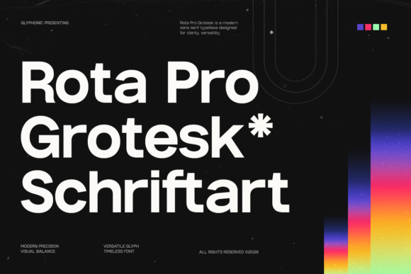 Rota Pro Grotesk: The Modern Typeface for Handmade Shop Branding