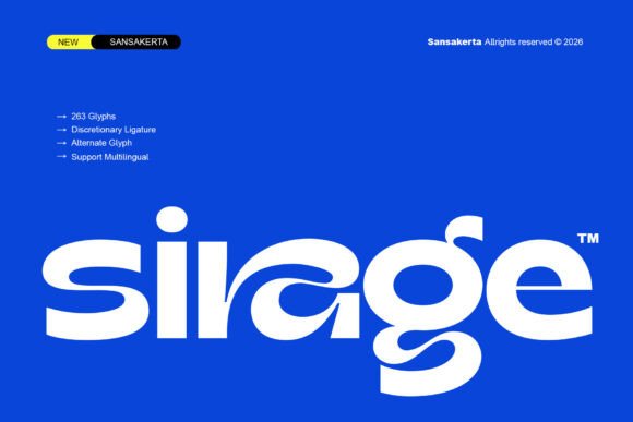 Sirage: The Modern Sans Serif Font for Handmade Brands