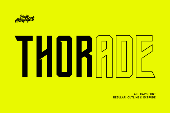 Thorade: The Bold Sans Serif Typeface for Dominant Digital Headlines