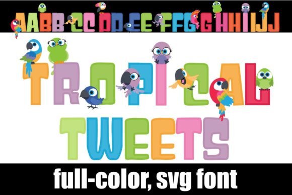 Tropical Tweets: A Vibrant Typeface for Editorial Design