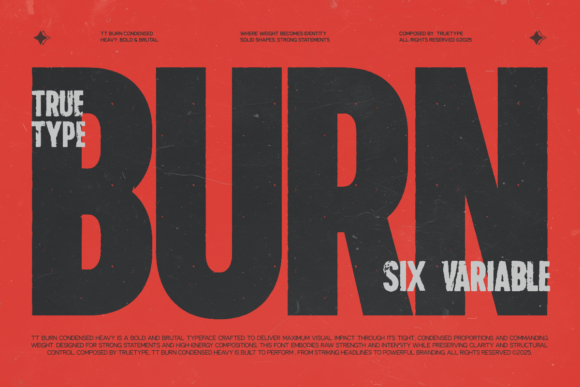 TRT Burn: The Modern Sans Serif Font for Professional Branding