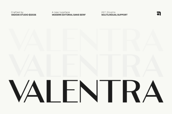 Valentra: The Modern Sans Serif Font for Handmade Creators