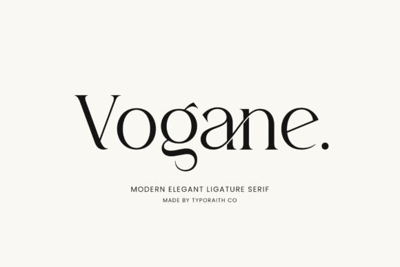 Vogane: A Modern Serif Typeface for Editorial Design