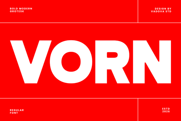 Vorn: The Bold Sans Serif Font for Scroll-Stopping Marketing